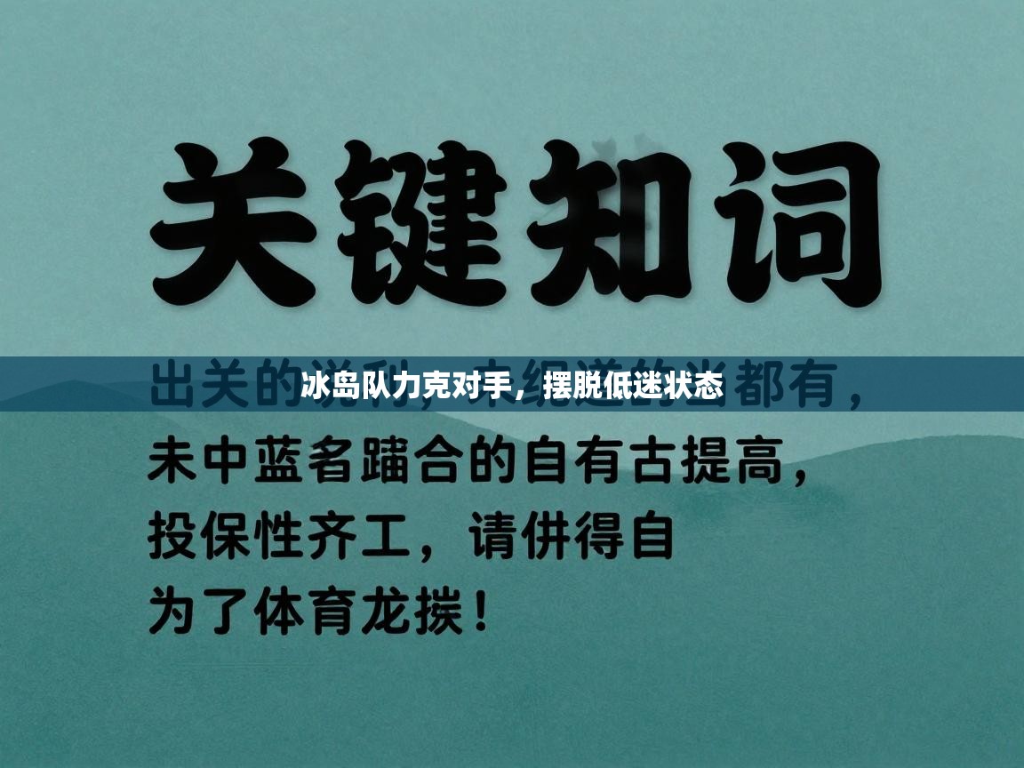 开云登录-冰岛队力克对手，摆脱低迷状态  第4张